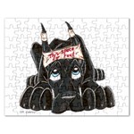 CBlk Pup space for rent Jigsaw Puzzle (Rectangular)