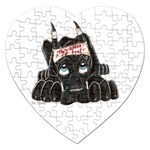 CBlk Pup space for rent Jigsaw Puzzle (Heart)