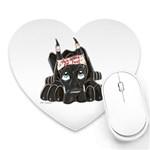 CBlk Pup space for rent Mousepad (Heart)