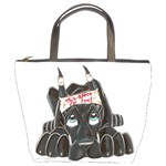 CBlk Pup space for rent Bucket Bag