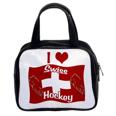 Swiss Hockey Classic Handbag (Two Sides) from ArtsNow.com Front