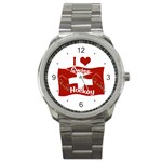 Swiss Hockey Sport Metal Watch