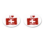 Swiss Hockey Cufflinks (Oval)