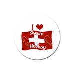 Swiss Hockey Magnet 3  (Round)