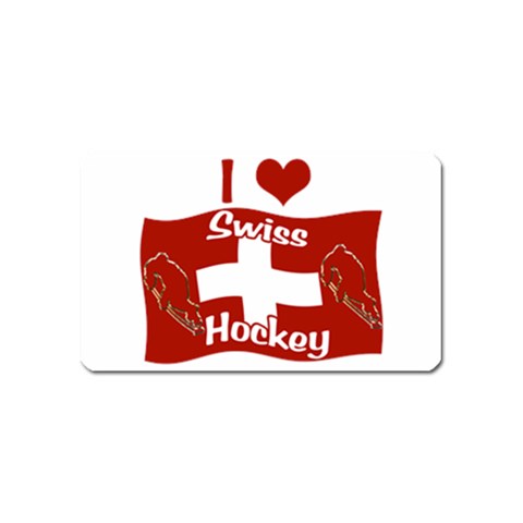 Swiss Hockey Magnet (Name Card) from ArtsNow.com Front