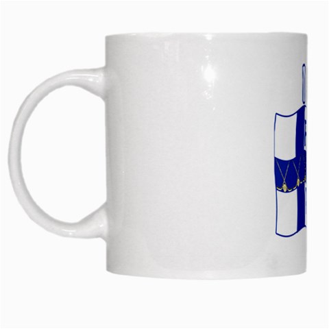 Finnish Hockey White Mug from ArtsNow.com Left