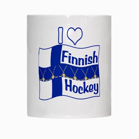 Finnish Hockey White Mug from ArtsNow.com Center