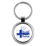 Finnish Hockey Key Chain (Round)