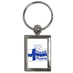 Finnish Hockey Key Chain (Rectangle)