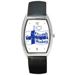 Finnish Hockey Barrel Style Metal Watch