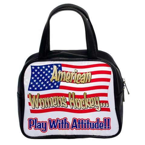 American Women s Hockey Classic Handbag (Two Sides) from ArtsNow.com Front