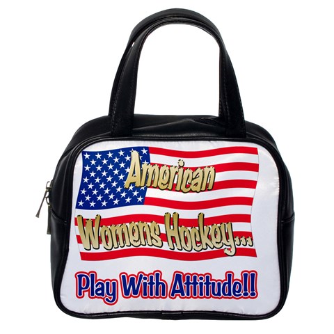 American Women s Hockey Classic Handbag (Two Sides) from ArtsNow.com Back