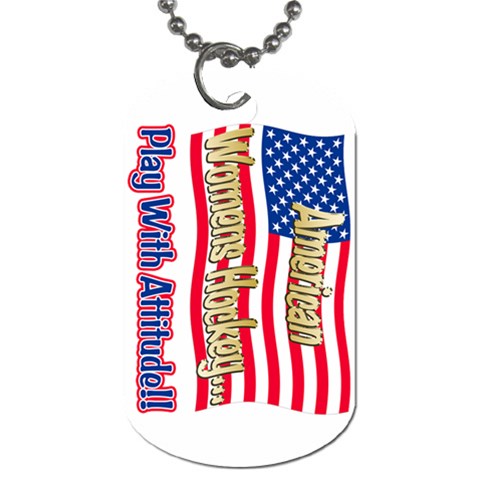 American Women s Hockey Dog Tag (One Side) from ArtsNow.com Front