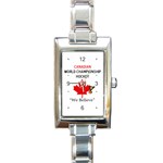 World Championship Hockey Rectangular Italian Charm Watch