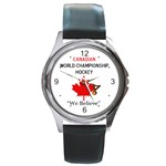 World Championship Hockey Round Metal Watch