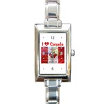 Truly Canadian Rectangular Italian Charm Watch