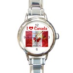 Truly Canadian Round Italian Charm Watch