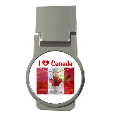 Truly Canadian Money Clip (Round) from ArtsNow.com Front