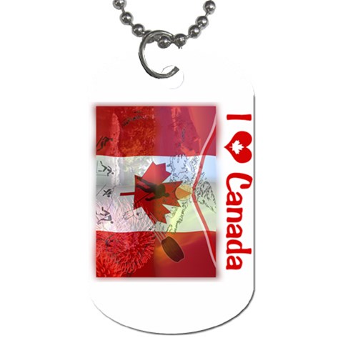 Truly Canadian Dog Tag (One Side) from ArtsNow.com Front