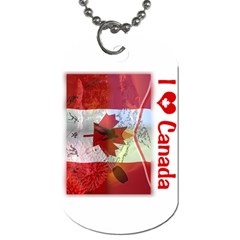 Truly Canadian Dog Tag (Two Sides) from ArtsNow.com Front