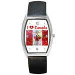 Truly Canadian Barrel Style Metal Watch