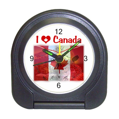 Truly Canadian Travel Alarm Clock from ArtsNow.com Front