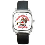 Canadian Beaver Square Metal Watch