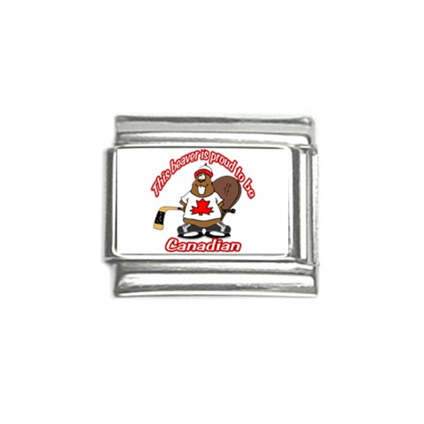 Canadian Beaver Italian Charm (9mm) from ArtsNow.com Front