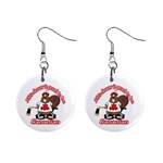 Canadian Beaver 1  Button Earrings