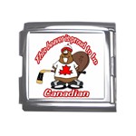 Canadian Beaver Mega Link Italian Charm (18mm)