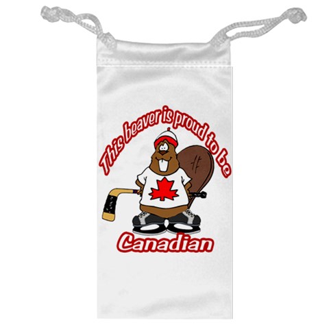 Canadian Beaver Jewelry Bag from ArtsNow.com Front