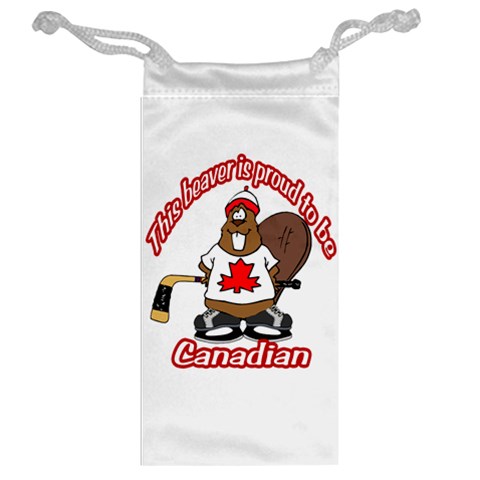 Canadian Beaver Jewelry Bag from ArtsNow.com Back