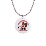 Canadian Beaver 1  Button Necklace