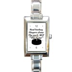 Chase The Puck Rectangular Italian Charm Watch