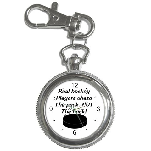 Chase The Puck Key Chain Watch from ArtsNow.com Front