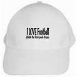 I LOVE Football White Cap