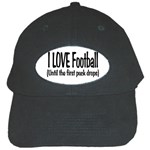 I LOVE Football Black Cap