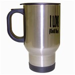 I LOVE Football Travel Mug (Silver Gray)