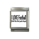 I LOVE Football Italian Charm (13mm)