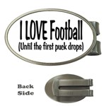 I LOVE Football Money Clip (Oval)