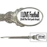 I LOVE Football Letter Opener