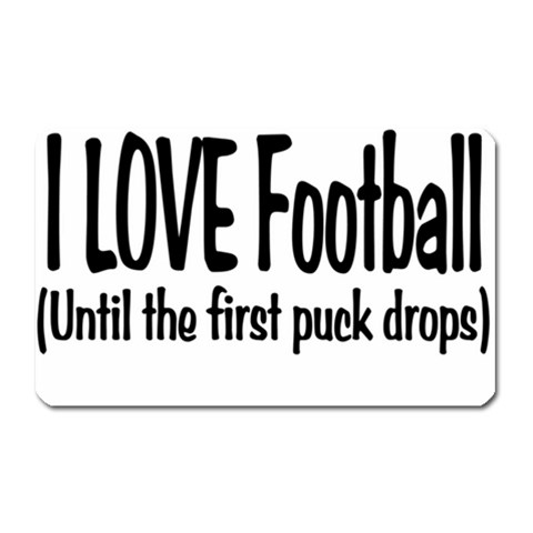 I LOVE Football Magnet (Rectangular) from ArtsNow.com Front