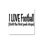 I LOVE Football Magnet (Square)