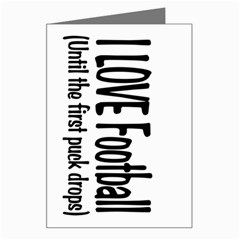 I LOVE Football Greeting Card from ArtsNow.com Left