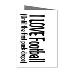 I LOVE Football Mini Greeting Cards (Pkg of 8)