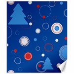 Christmas Pattern Tree Design Canvas 8  x 10 