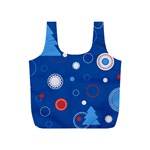 Christmas Pattern Tree Design Full Print Recycle Bag (S)