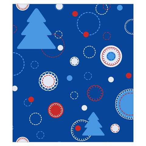 Christmas Pattern Tree Design Drawstring Pouch (Small) from ArtsNow.com Front