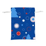 Christmas Pattern Tree Design Lightweight Drawstring Pouch (M)