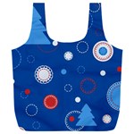 Christmas Pattern Tree Design Full Print Recycle Bag (XXL)